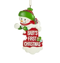 Baby's First Christmas Snowman Ornament