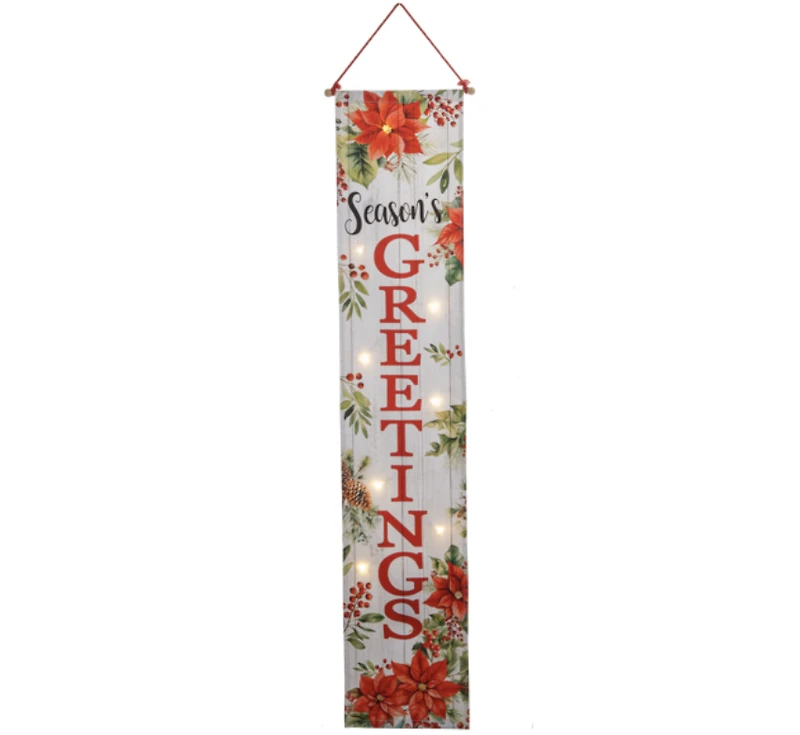 Light Up Welcome Banner - Season's Greetings