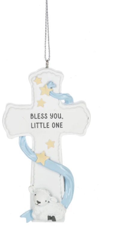 Baptism Ornament - Bless You Little One