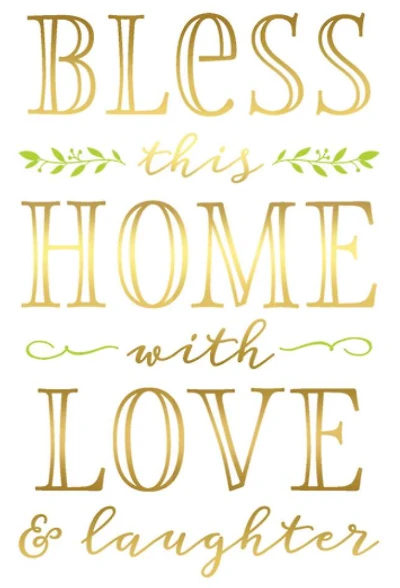 Bless this Home with Love & laughter-New Home Card