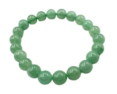 Gemstone 8 mm Round Bracelet-Green Aventurine