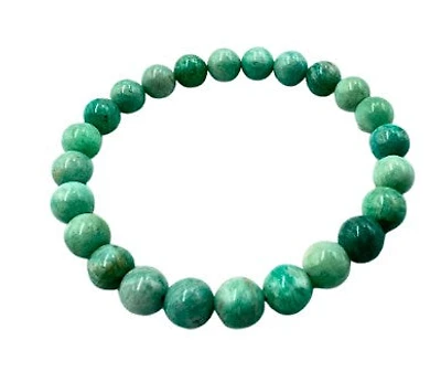 Gemstone 8 mm Round Bracelet-Amazonite