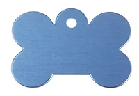 Dog bone large Aluminum Anodized Blue (Includes Engraving)