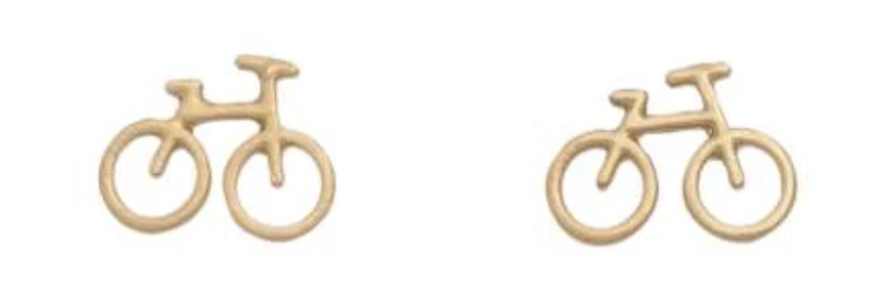 Earring Studs Bicycle