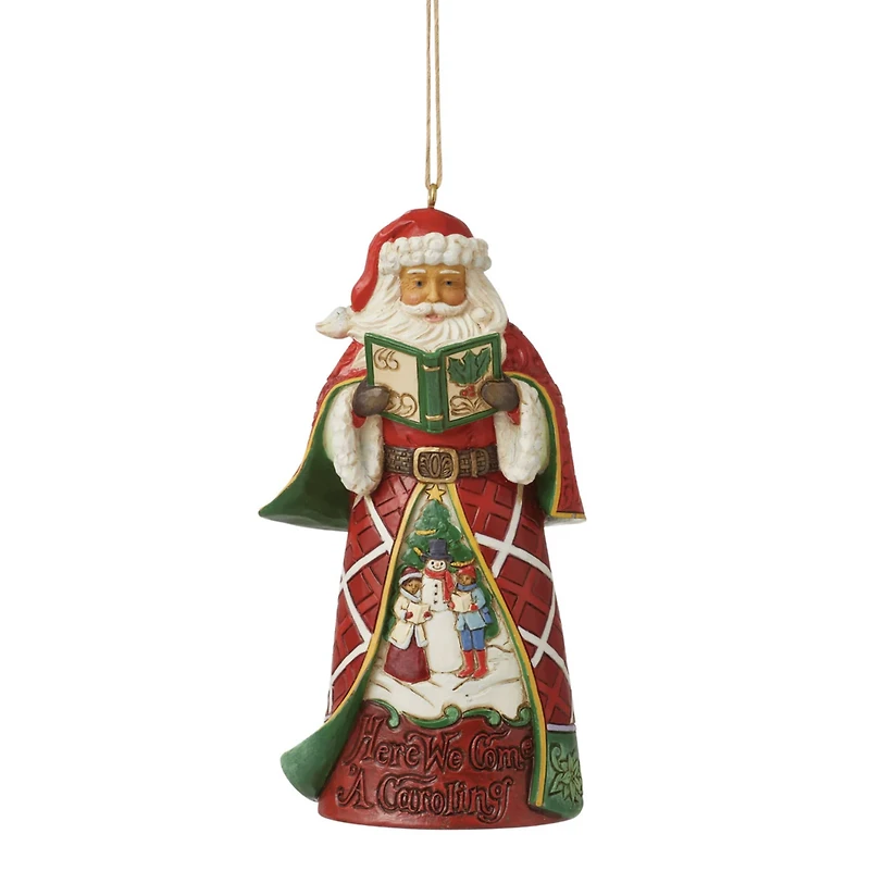 Jim Shore Caroling Santa Ornament