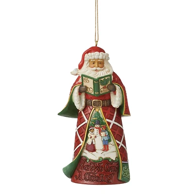 Jim Shore Caroling Santa Ornament
