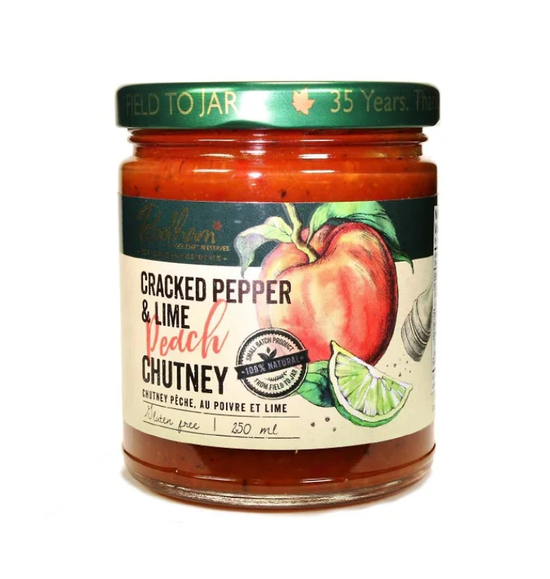 Rootham - Cracked Pepper & Lime Peach Chutney 250 ml