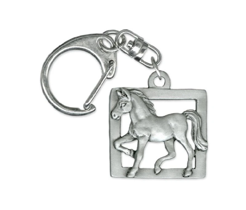 Chelsea pewter horse keychain