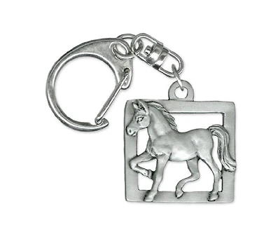 Chelsea pewter horse keychain