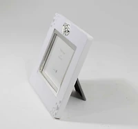 White Double Heart Frame - 6"x4"
