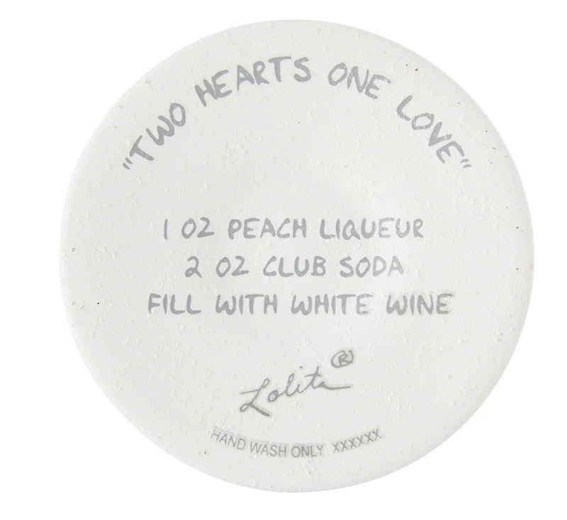 Bride Two Hearts Wine Glass