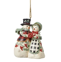 Highland Glen Snowmen Mr&Mrs Ornament