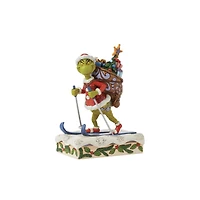 Grinch Skiing Figurine