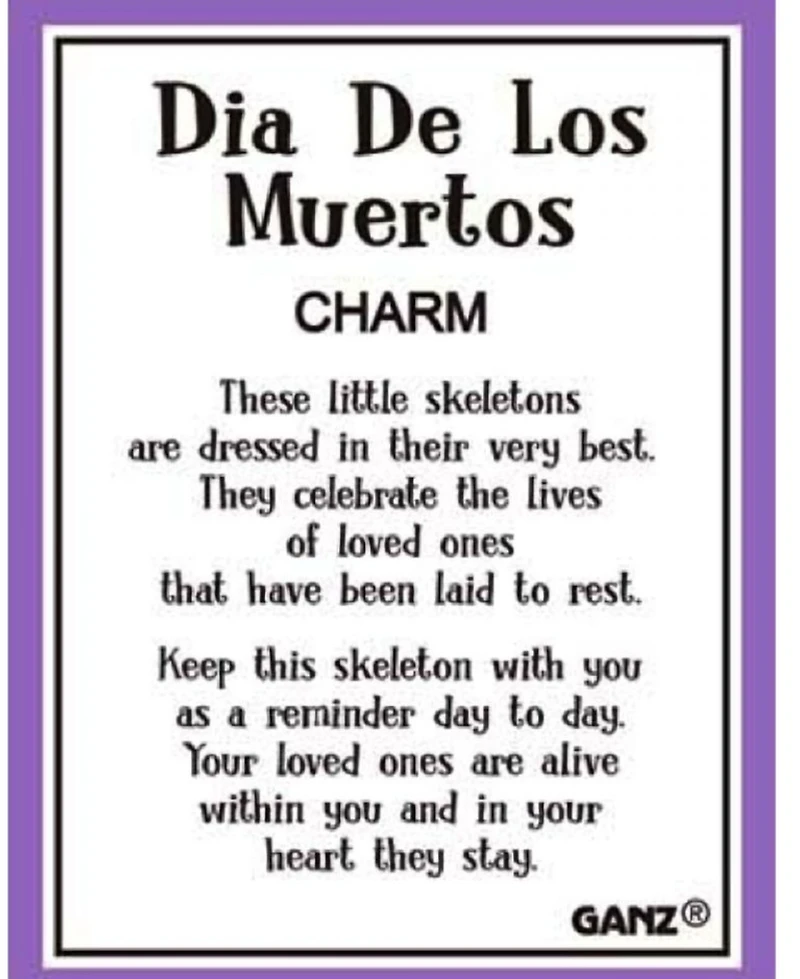 Dia de los Muertos Charm