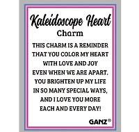 Kaleidoscope Heart Charm