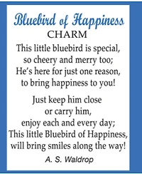 Bluebird of Happiness Charm