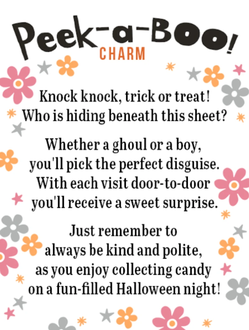 Peek a BOO Charm