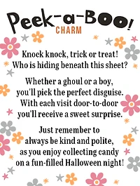 Peek a BOO Charm