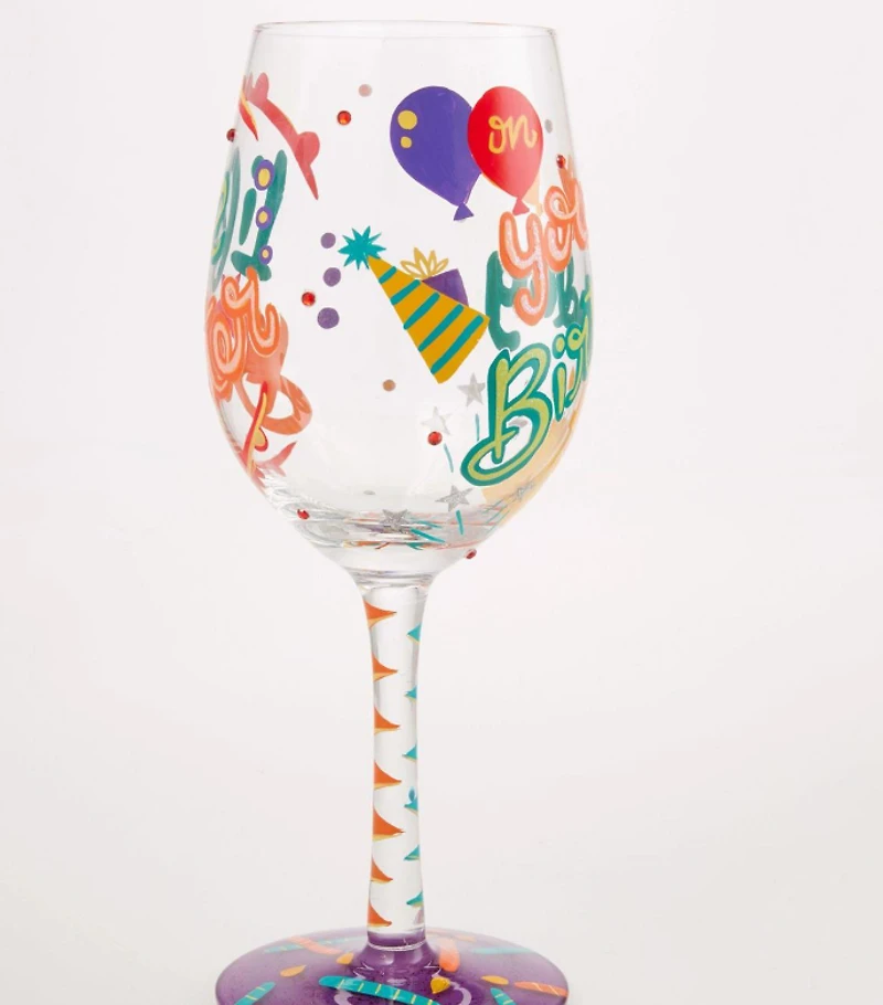 Life is Better Your Birthday Wine Glass