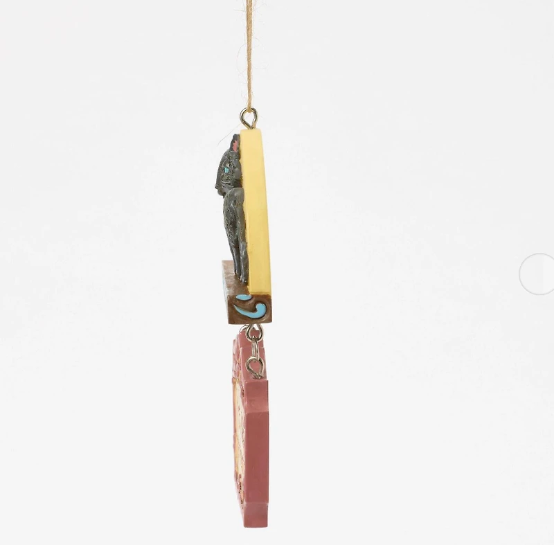 Black Cat Pink Palace Sign Ornament