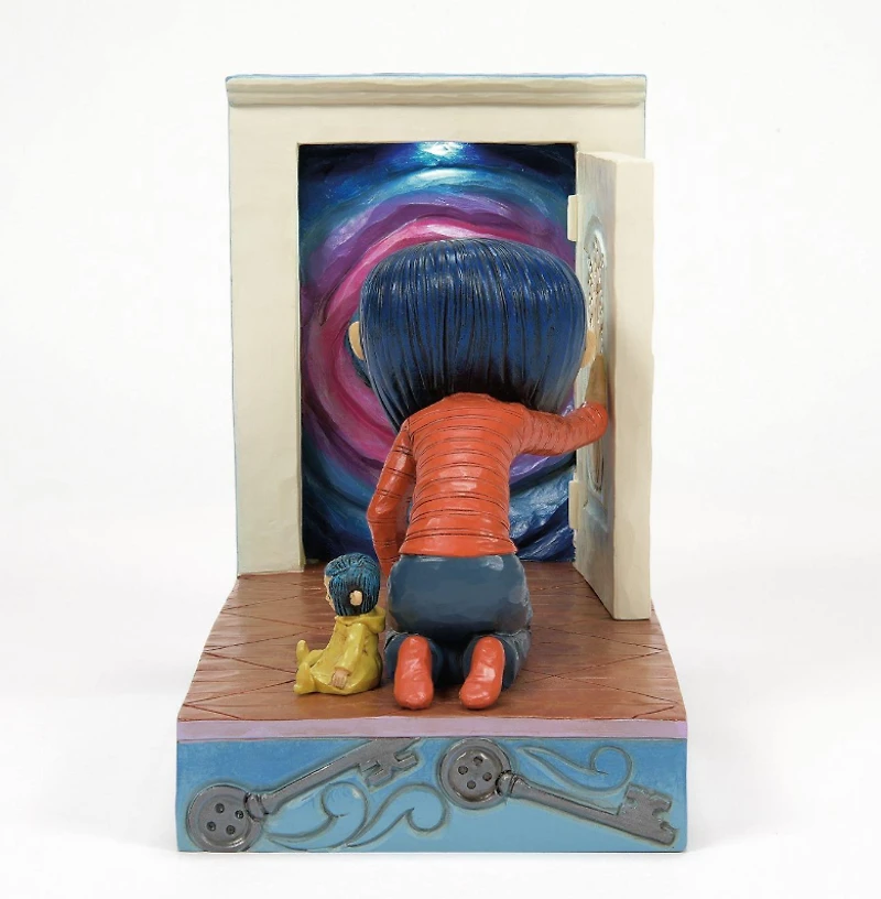 Coraline Kneeling Down Door Figurine