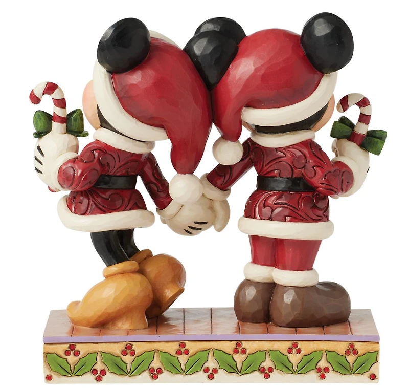 Mickey & Minnie Candy Canes Figurine