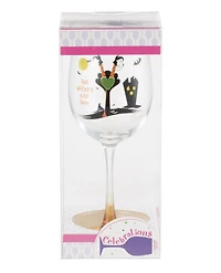 Celebrations Tipsy Witch Wine Glass