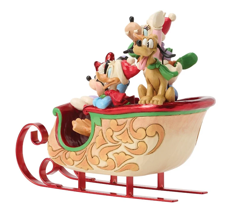 Mickey & Friends Sleigh Figurine