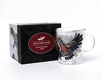 Double Walled Glass Mug- Eagle's First Flight