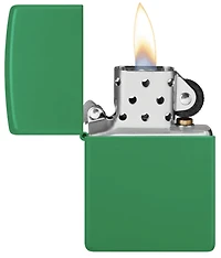 Zippo Reg Grass Green Matte Lighter