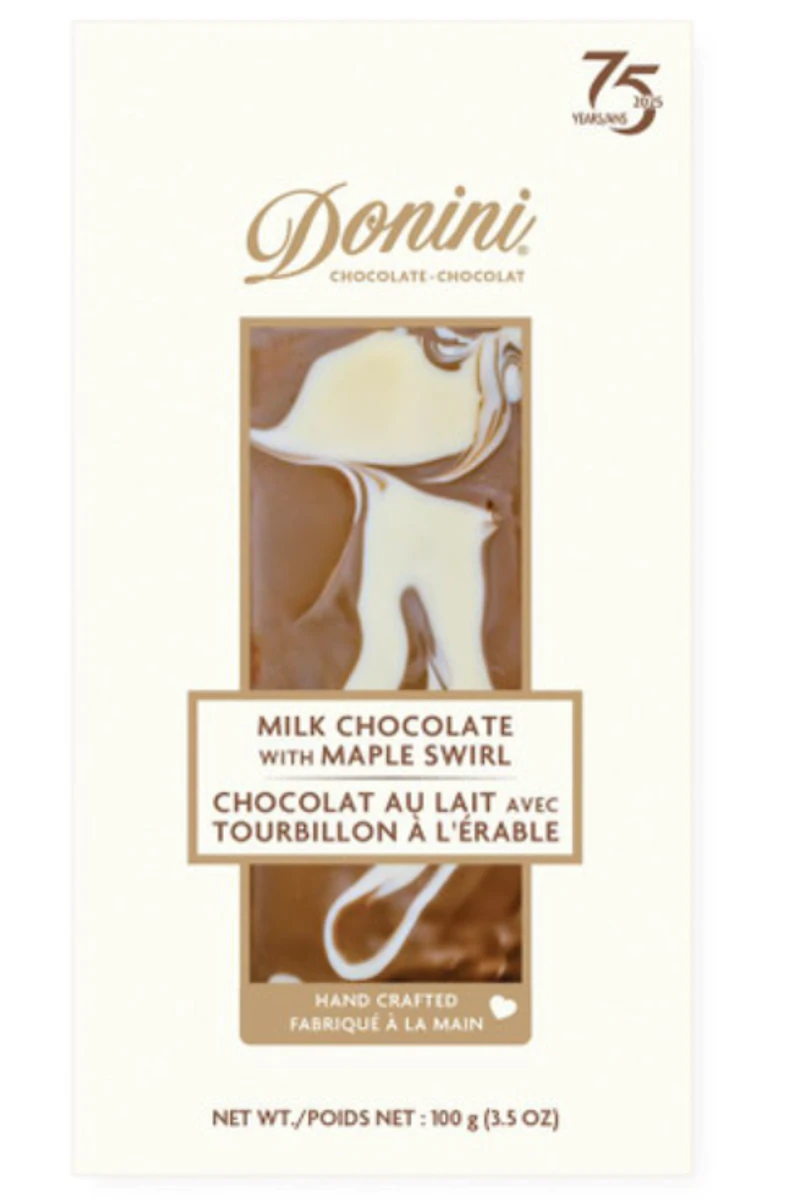 Donini Chocolate - Milk Chocolate Maple Swirl, 100g