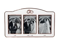 Rose Gold Mr & Mrs Frame w/ Wedding Rings
