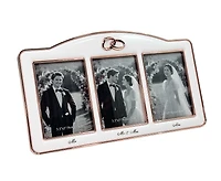 Rose Gold Mr & Mrs Frame w/ Wedding Rings