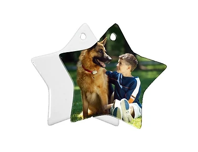 Customizable Ceramic Ornament - Star