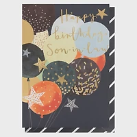 Happy birthday son-in-law - Balloons  Greeting Card