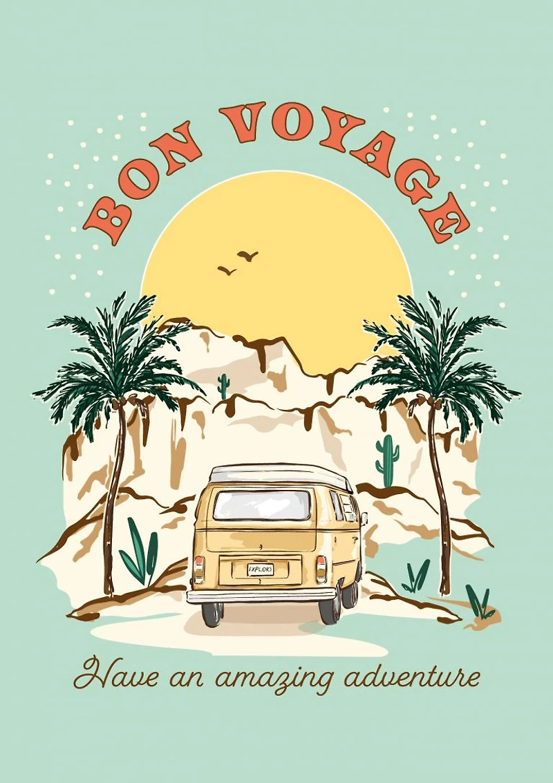 Bon Voyage Have an Amazing Adventure Card