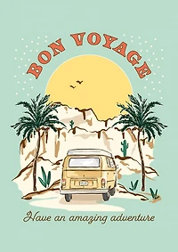 Bon Voyage Have an Amazing Adventure Card