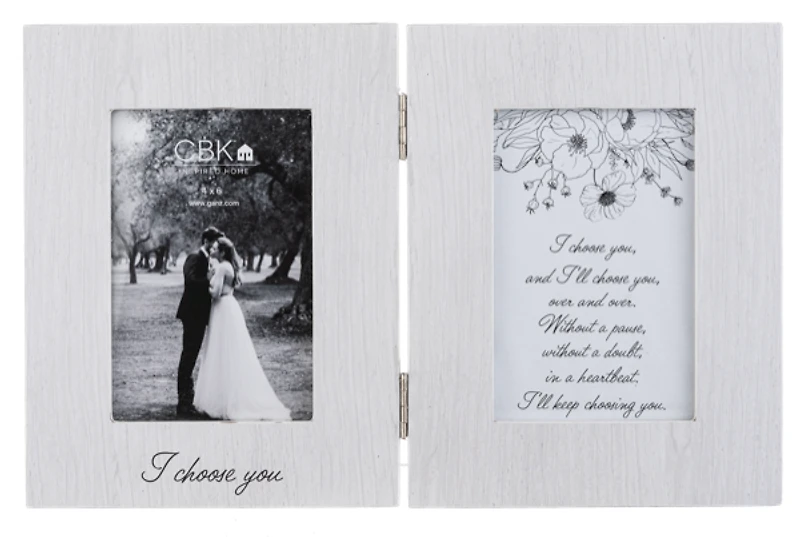 I Choose You 4x6 Dual Frame