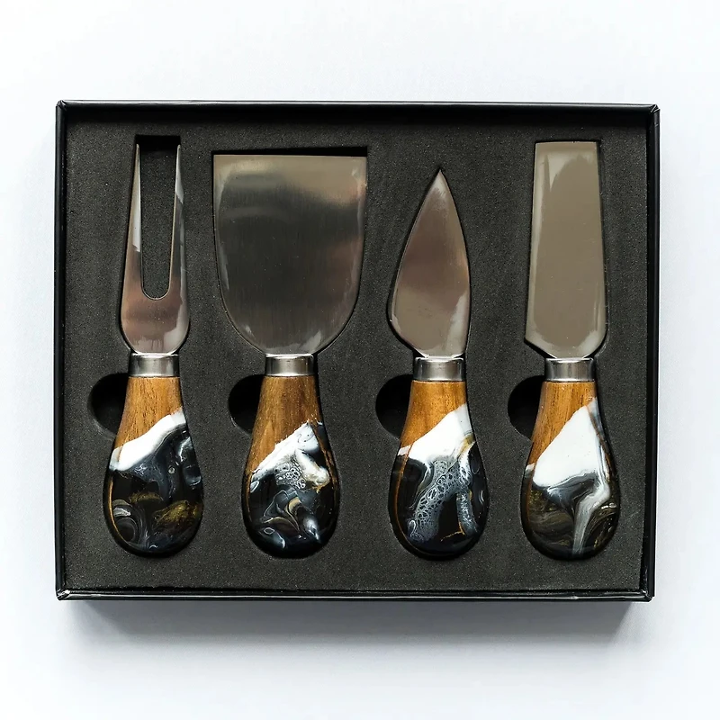 Resin Coated Cheese Knife Set - of 4
