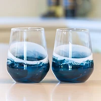 Resin Accented Wine Glasses - Set of 2