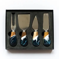Resin Coated Cheese Knife Set - of 4