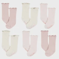 Pink 6pk Socks (0-6 Months)