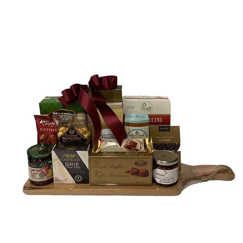 Scrumptious Long Serving Board Gift Basket