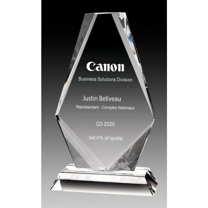 Diamond Glass Award (Engraving Included)