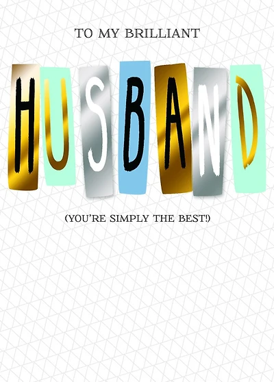 Brilliant Husband Birthday Card