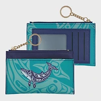 Zippered Card Wallet - Humpback Whale