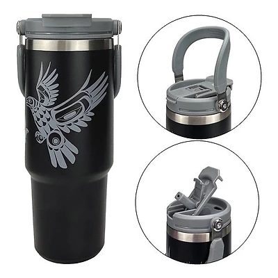 Easy-Carry Insulated Tumbler (30oz) - Eagle in Flight