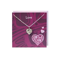 Pewter Charm Greeting Card