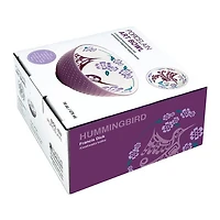 Porcelain Art Bowl (Medium) - Hummingbird (Purple)