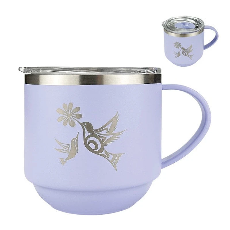 Stackable Travel Mug (11oz) - Hummingbirds